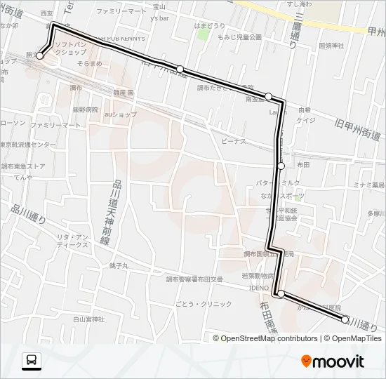 調３９ Bus Line Map