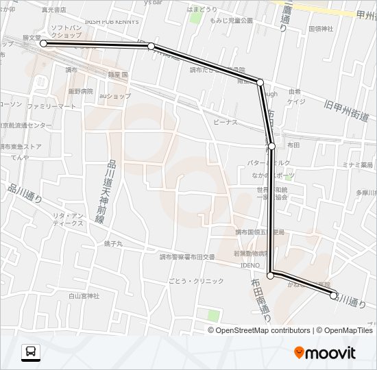 調３９ Bus Line Map