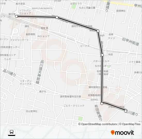 調３９ バスの路線図