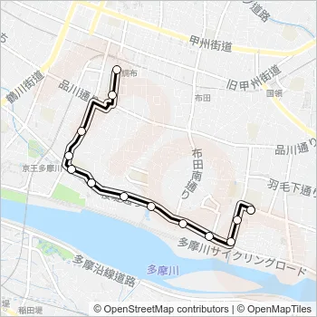 調４１ Bus Line Map