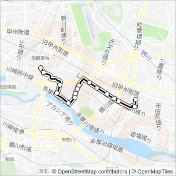 調５１ Bus Line Map