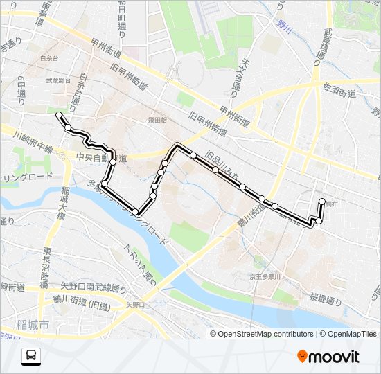 調５１ Bus Line Map