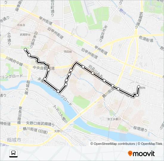 調５１ バスの路線図