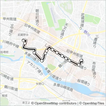 調５１ Bus Line Map