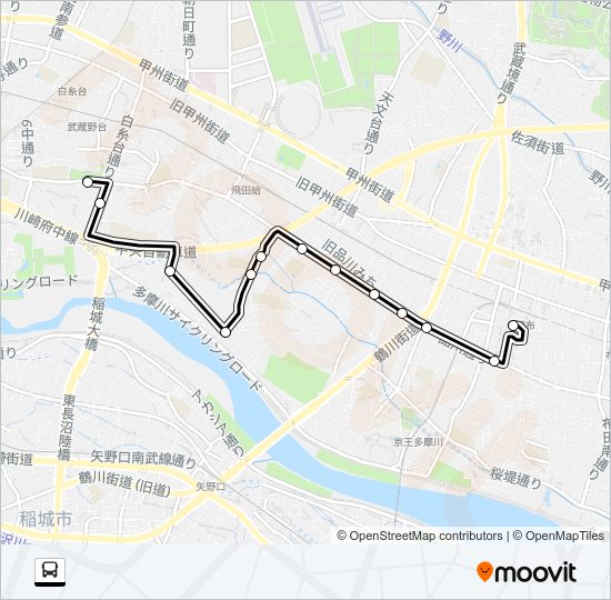 調５１ Bus Line Map