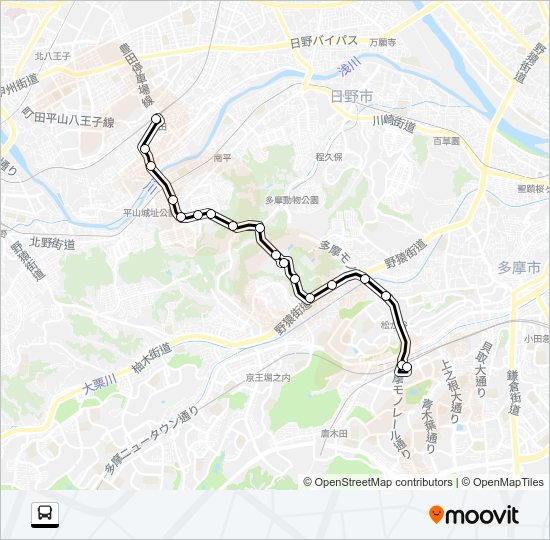 豊３２ Bus Line Map