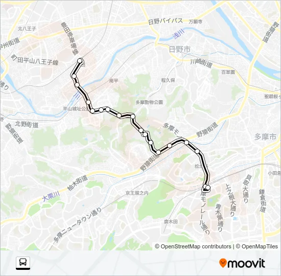 豊３２ Bus Line Map
