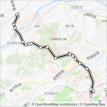 豊３３ Bus Line Map