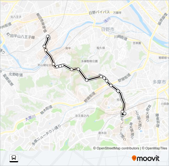 豊３３ Bus Line Map