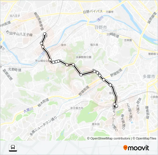 豊３３ バスの路線図