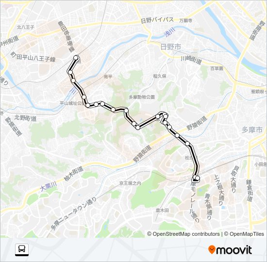 豊３３ Bus Line Map