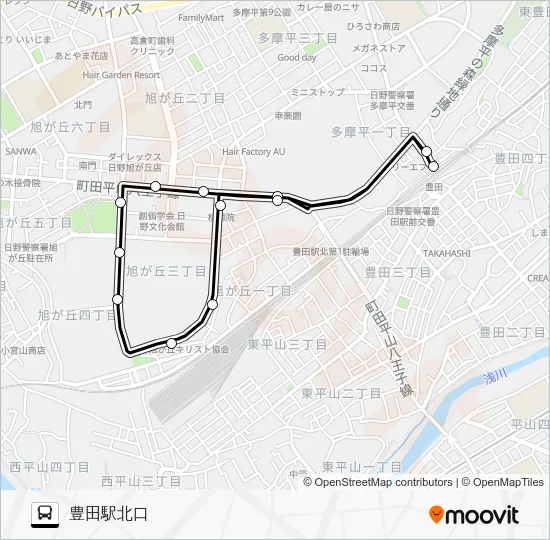 Yutaka 41 Bus Line Map