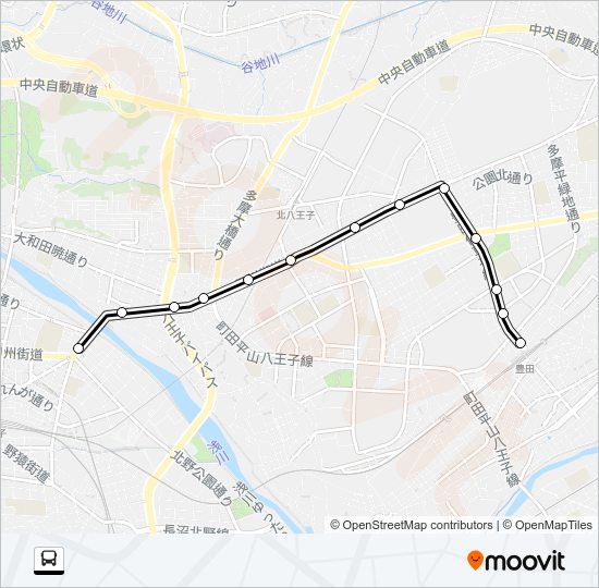 豊５５ Bus Line Map