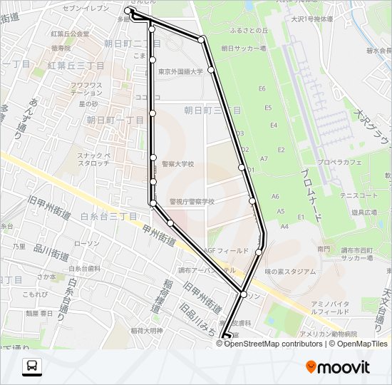 飛０１ Bus Line Map