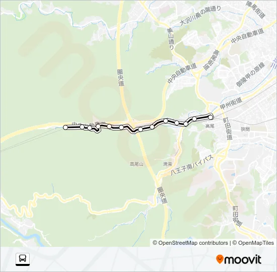 高０１ バスの路線図