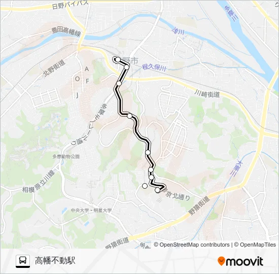 高２３ バスの路線図