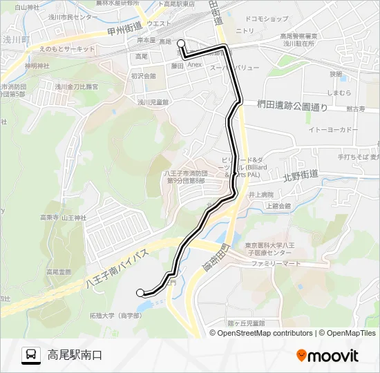 高２３ バスの路線図