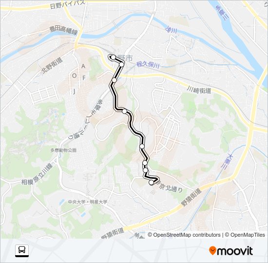 高２３ Bus Line Map