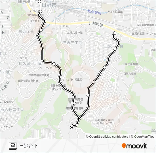 高２５ バスの路線図
