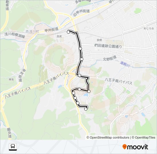 高２６ Bus Line Map