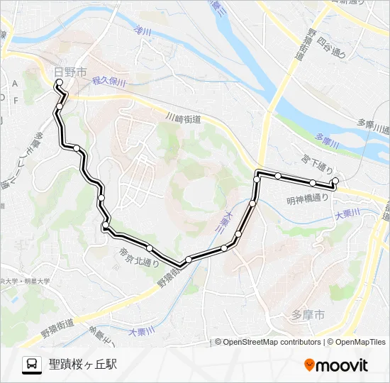 高２７ Bus Line Map