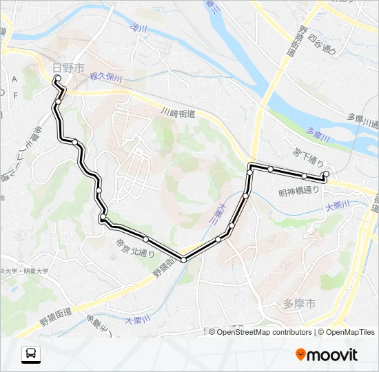 高２７ Bus Line Map