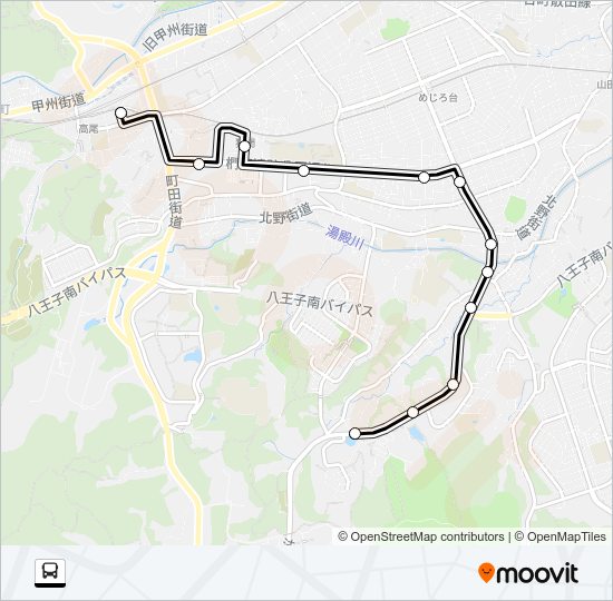 高２８ Bus Line Map