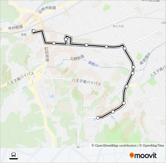 高２８ Bus Line Map
