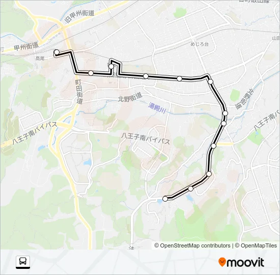 高２８ Bus Line Map