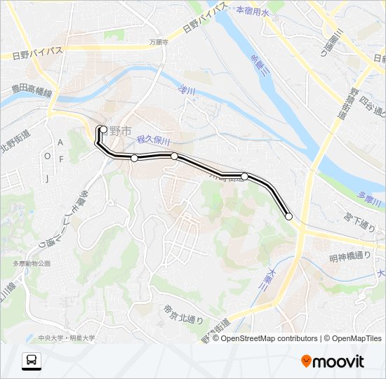 高３１ Bus Line Map