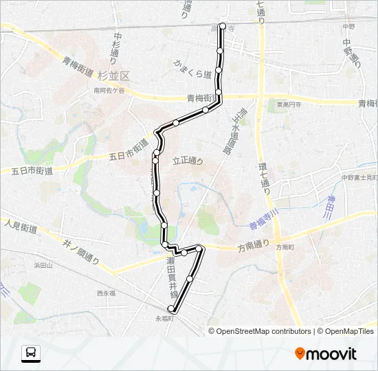 高４５ バスの路線図