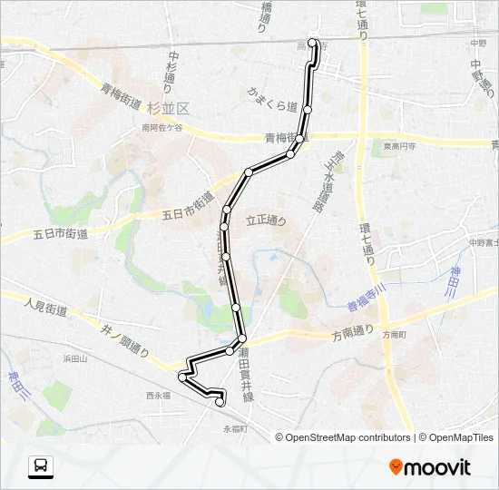 高４５ バスの路線図