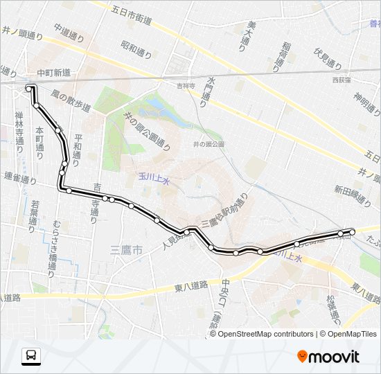 鷹６４ Bus Line Map