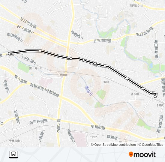 鷹６４ Bus Line Map