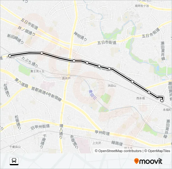 鷹６４ バスの路線図