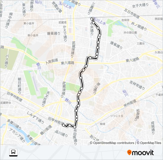 鷹６６ Bus Line Map