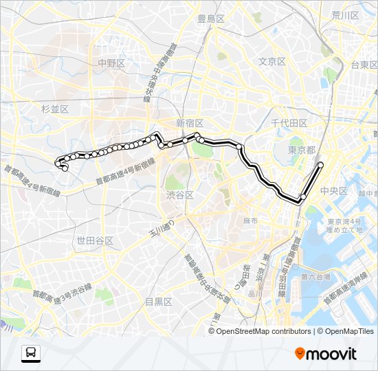 ０３０ Bus Line Map