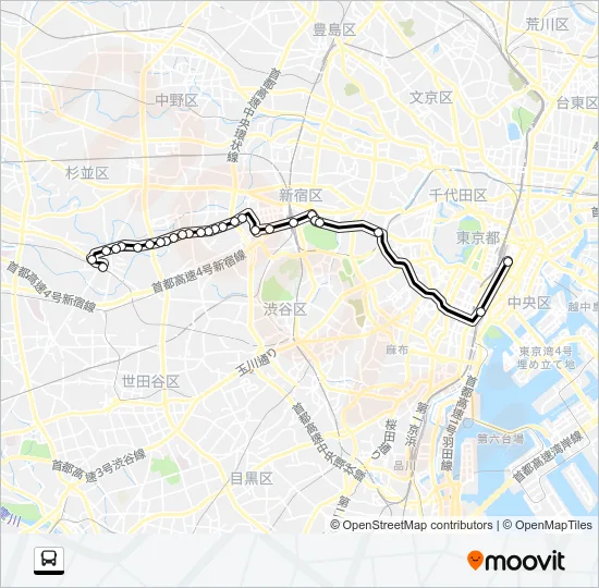 ０３０ バスの路線図