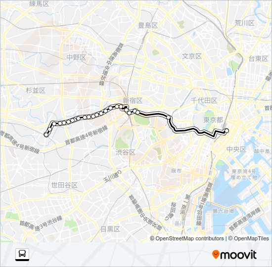０３０ Bus Line Map