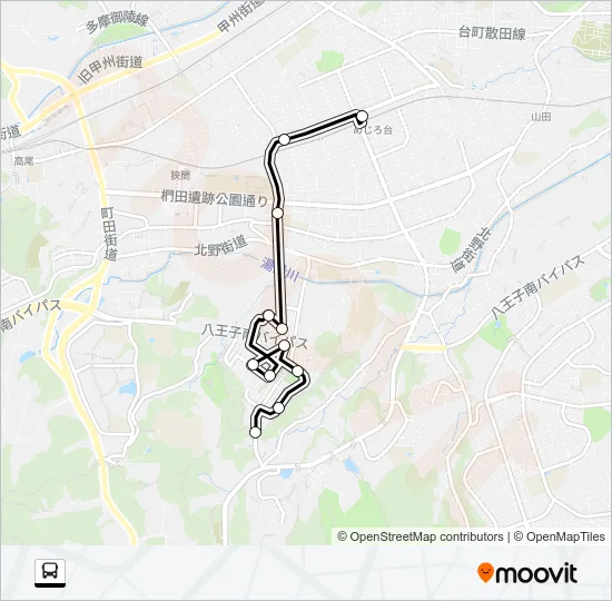 め小０１ バスの路線図