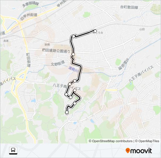 め小０１ Bus Line Map