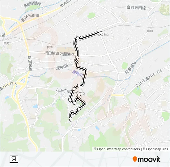 め小０１ Bus Line Map