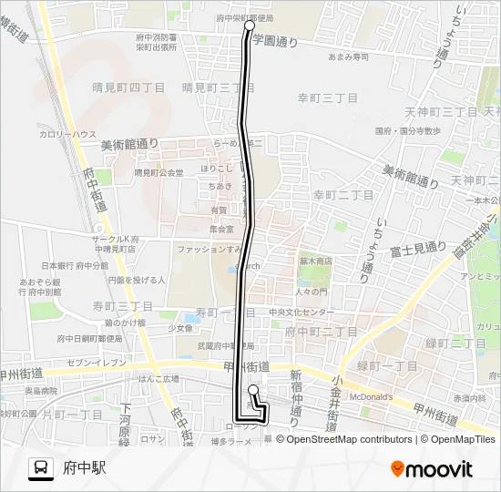 寺９１央 Bus Line Map