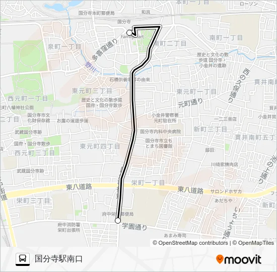 寺９１央 Bus Line Map