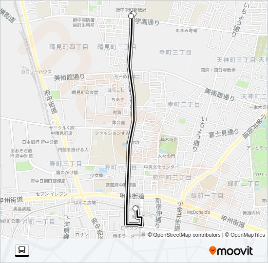 寺９１央 Bus Line Map