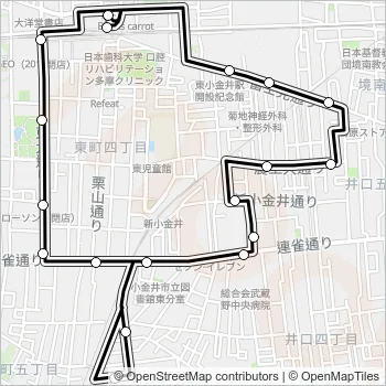 東町循環 Bus Line Map
