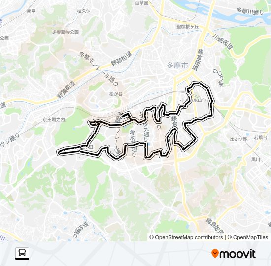 東西循環 Bus Line Map