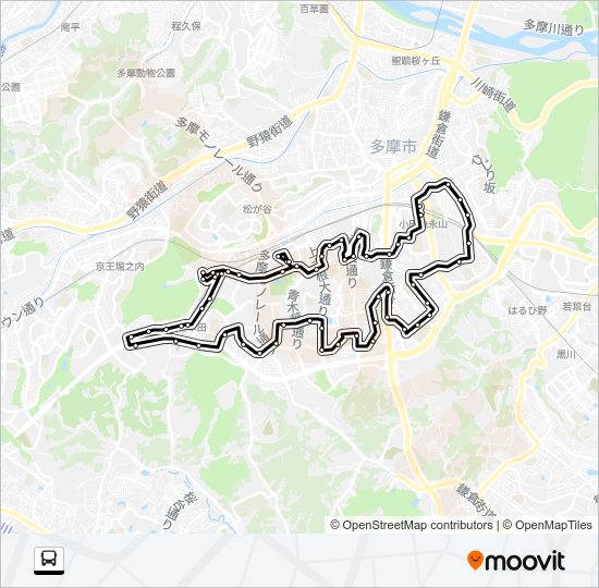 東西循環 Bus Line Map