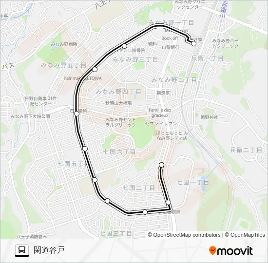 み０４深夜 バスの路線図