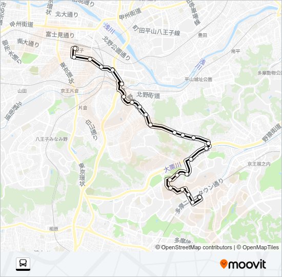 八６０深夜 Bus Line Map